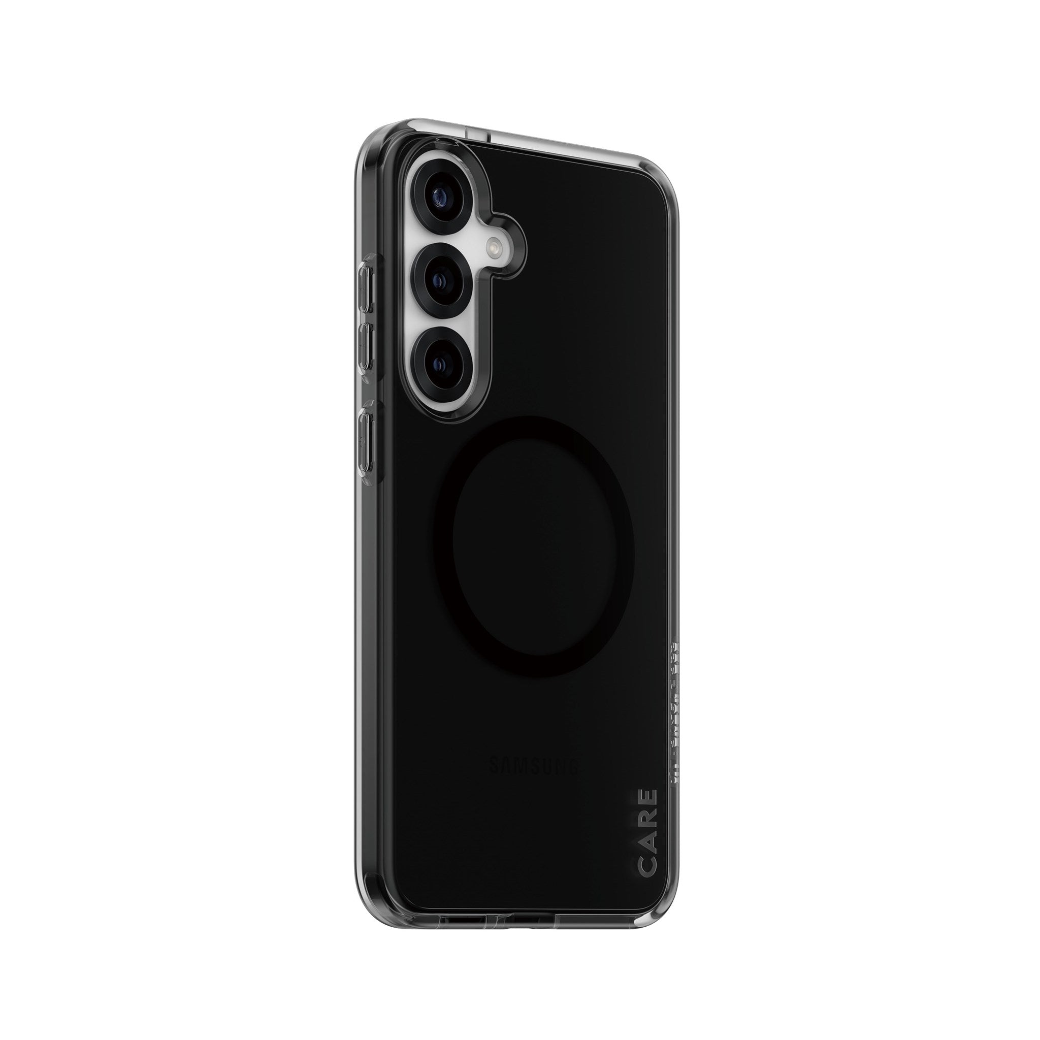 CARE by PanzerGlass® Flagship Case Urban Combat Smokey m. Schwarz Qi Compatible Samsung Galaxy S25+